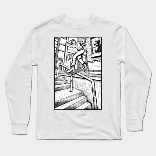 Backside Lipslide in High Heels Long Sleeve T-Shirt